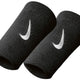 Nike Swoosh Doublewide Wristbands Pink Black-white