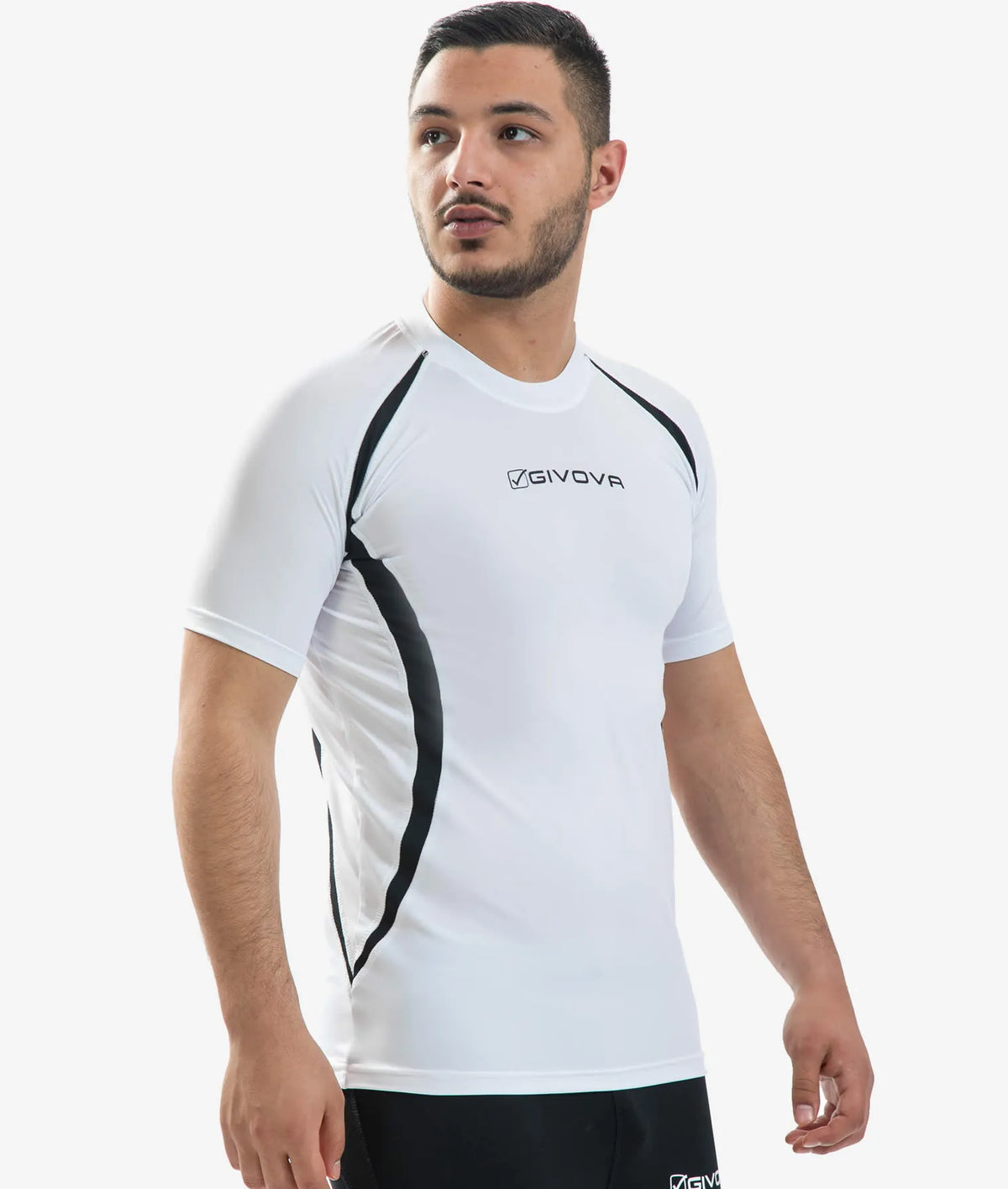 Running T-shirt Unisex Givova Running White-black White/black