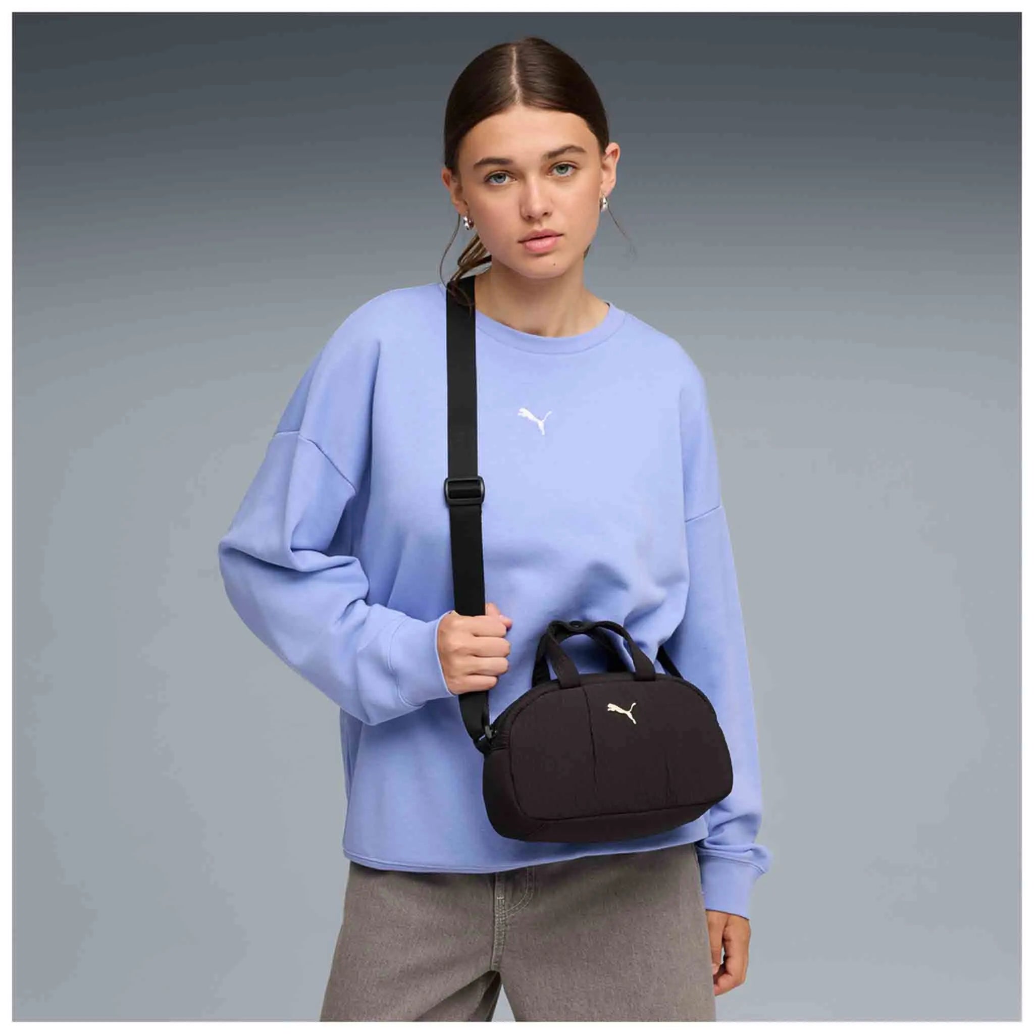 Damska torebka Puma Up Mini Grip Bag Czarna - OSFA