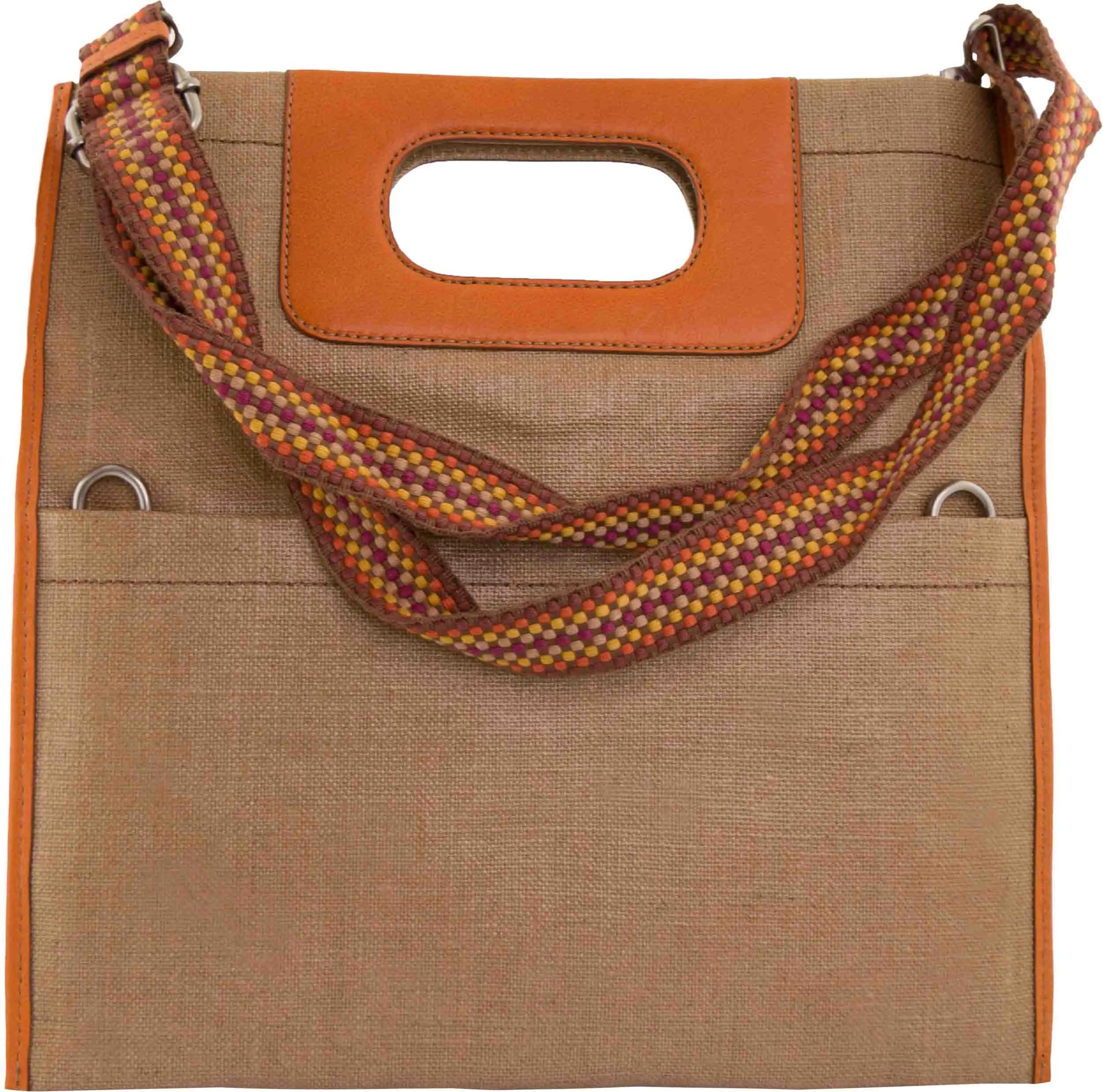 Fossil wmns taška přes rameno hnědá s klíčikem