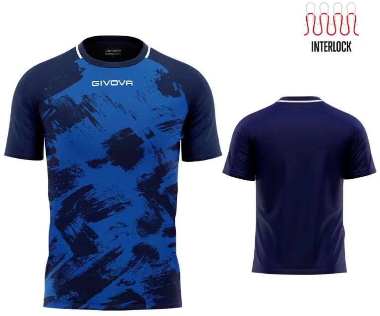 Koszulka sportowa Givova Art Interlock Royal-blue 2xl