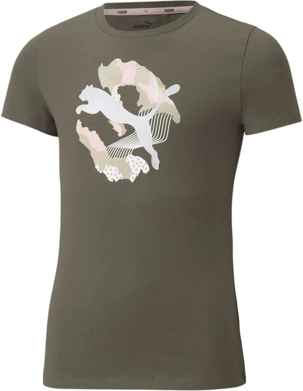 Dětské tričko Puma Alpha Tee G Grape Leaf Khaki