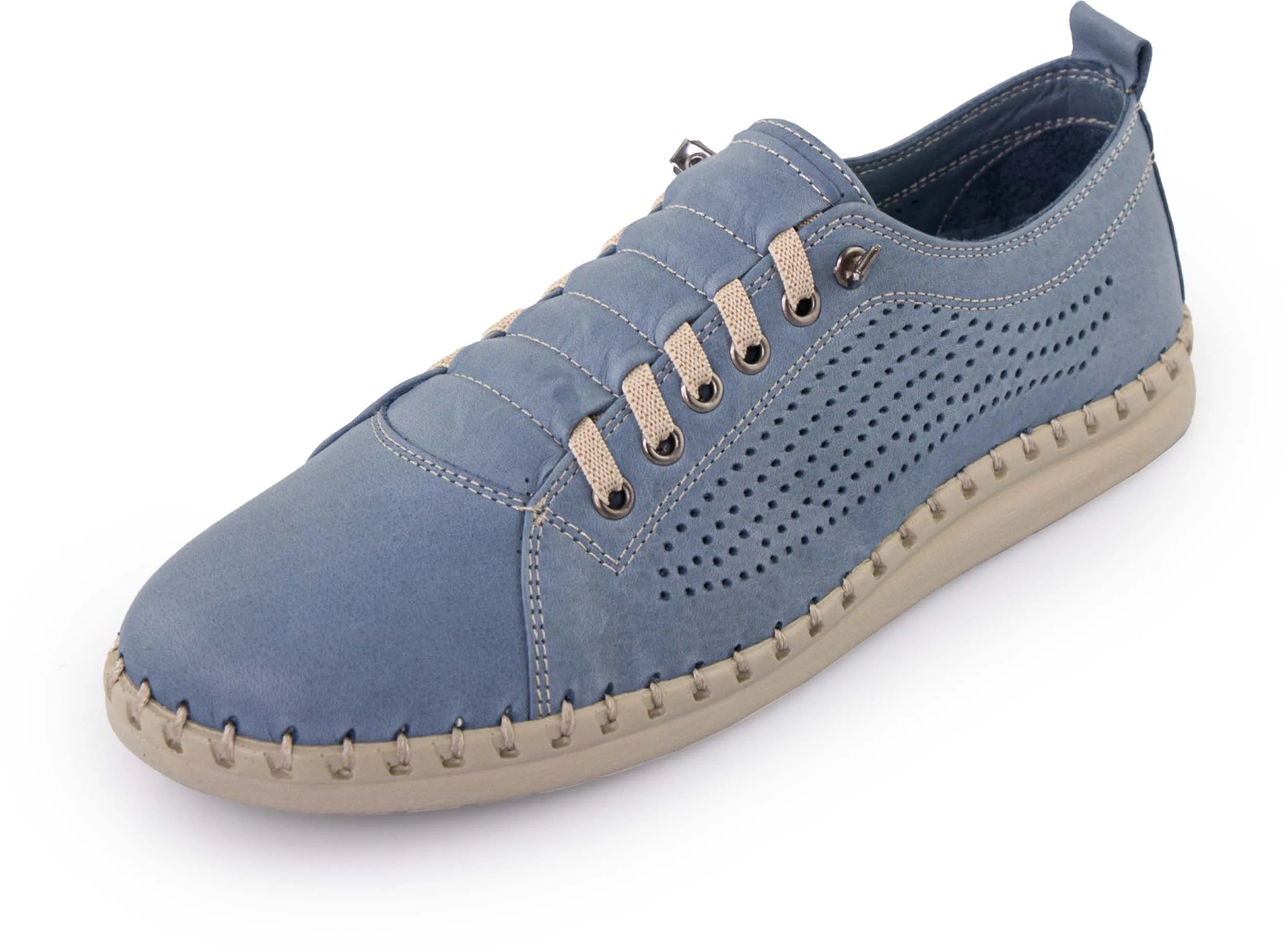 Chaussures en cuir femme nell perform bleu denim 38