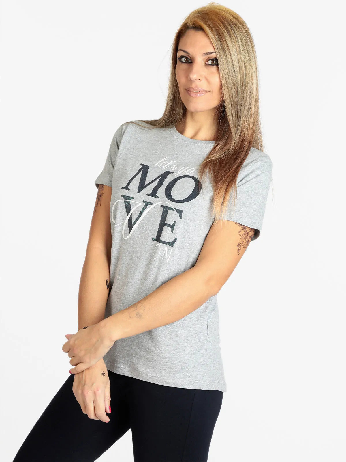 Damen-T-Shirt Athl. Dpt Talia Melange Grey