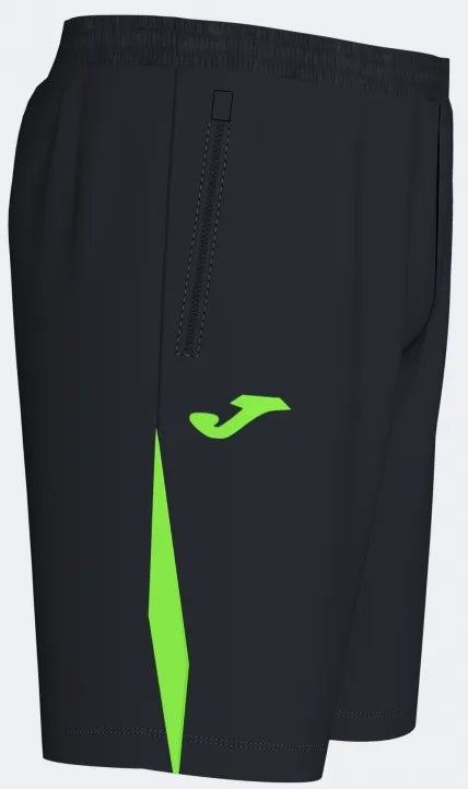 Joma Championship vii šortky čierno-fluorzelené čierno/zelené s