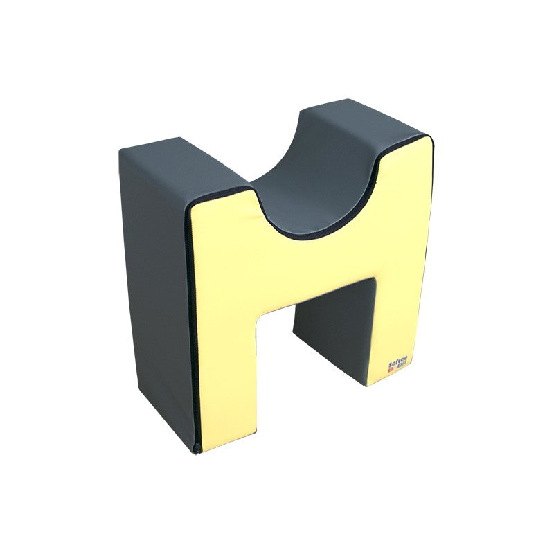 Figure Seat 60x60x30cm Amarillo/Gris 60X60X30 Cm