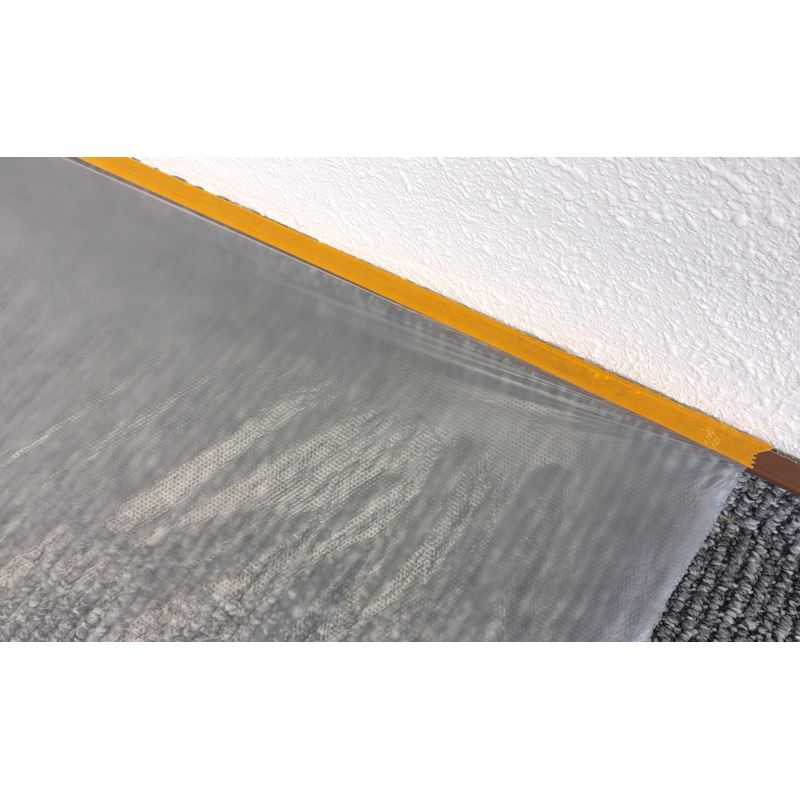 Folha de Pintura Com Fita 180 Cm X 20 M Bordas Transparentes Besta
