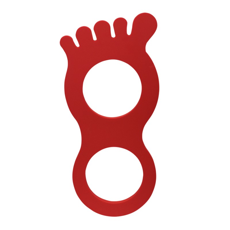 Foot-shaped Mat 4 Cm Azul ÚNICA