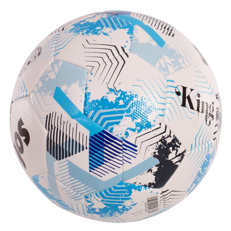 Fotbollsbollsmjuka King Vit/Blå
