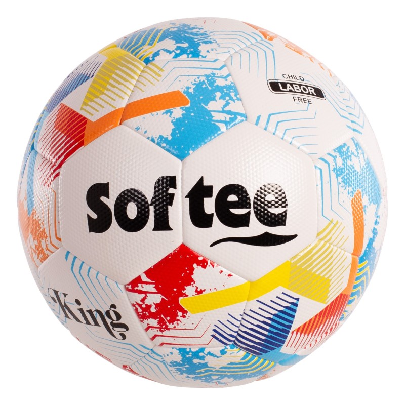Fodboldbold Softee King Blanco/Azul