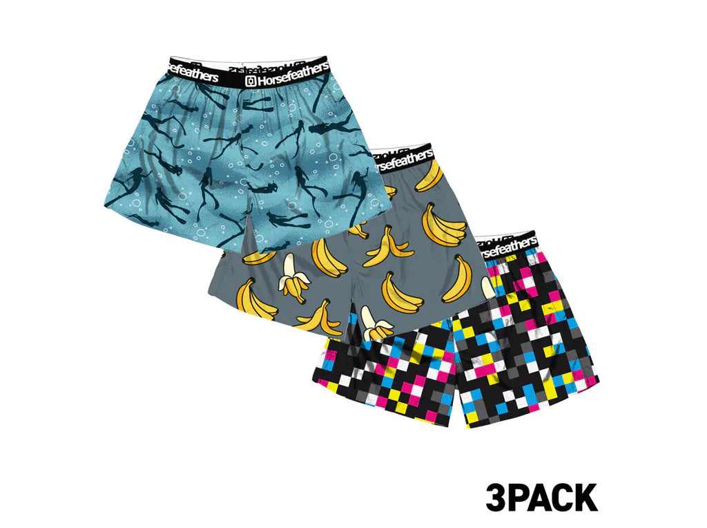 Horsefeathers Frazier 3pack Boxer Shorts (bundle 10)