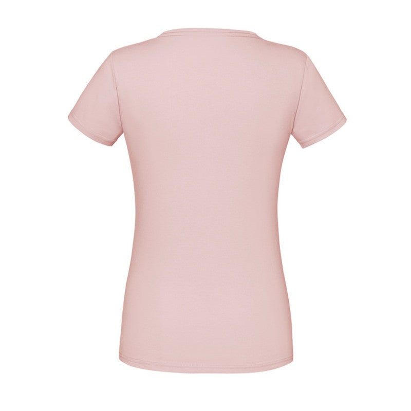 Camiseta feminina Fruit Of The Loom Iconic 150 T rosa