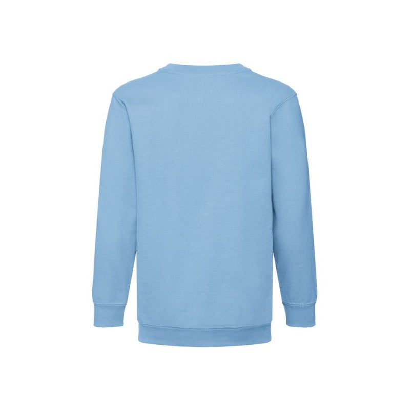 Seat Clasaiceach Fruit Of The Loom Kids- I Aweatshirt Dubh Geansaí