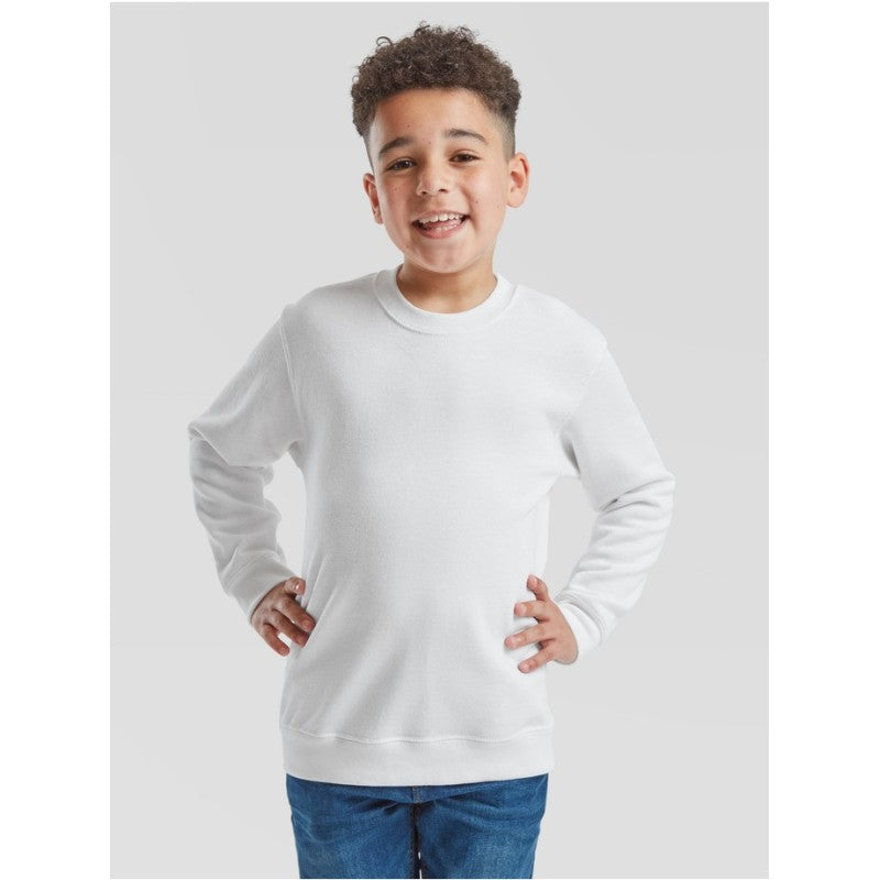 Fruit Of The Loom Kids Klassiek Set-⁠in Sweat-aweatshirt Zwart