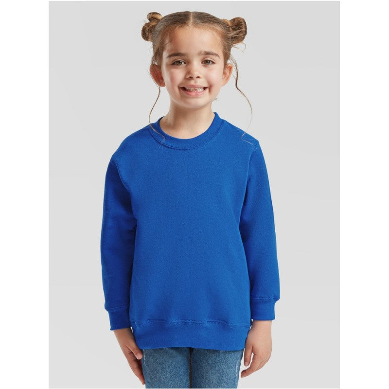 Fruit Of The Loom Kids Classic Set-in Sweat Sweatshirt Negro