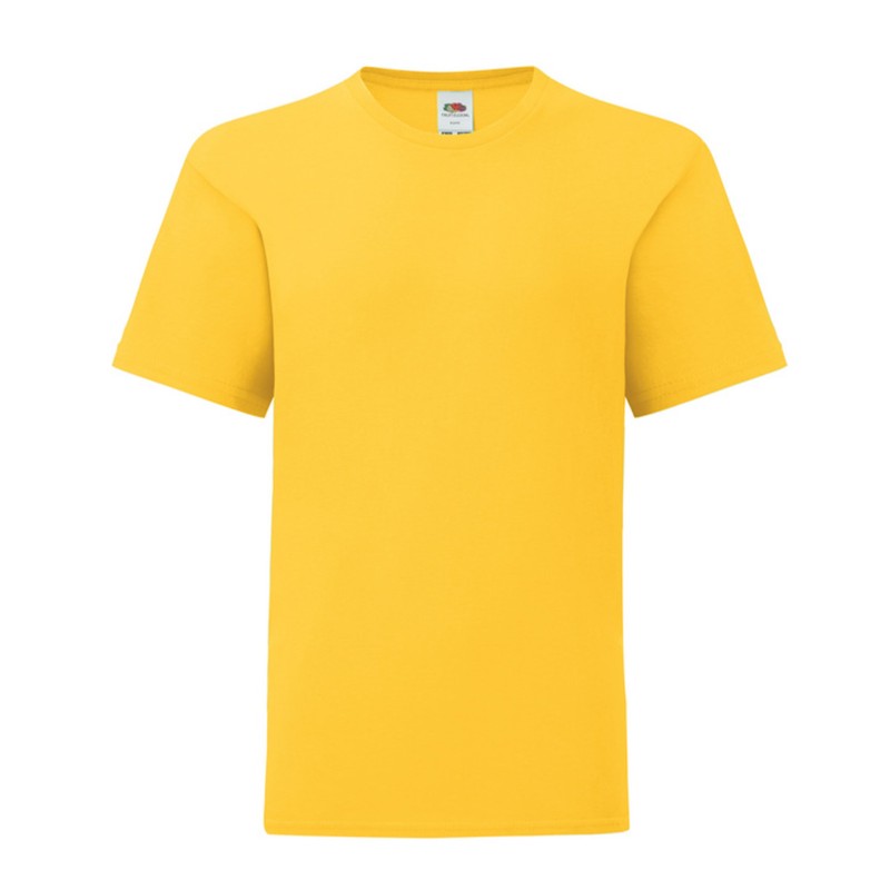 Fruit Of The Loom Kids Iconisch 150 T T-shirt Blanco