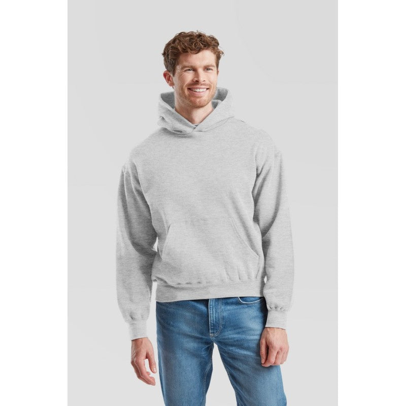 Sudadera Fruit Of The Loom Supercotton Kapuzenpullover Adulto Negro