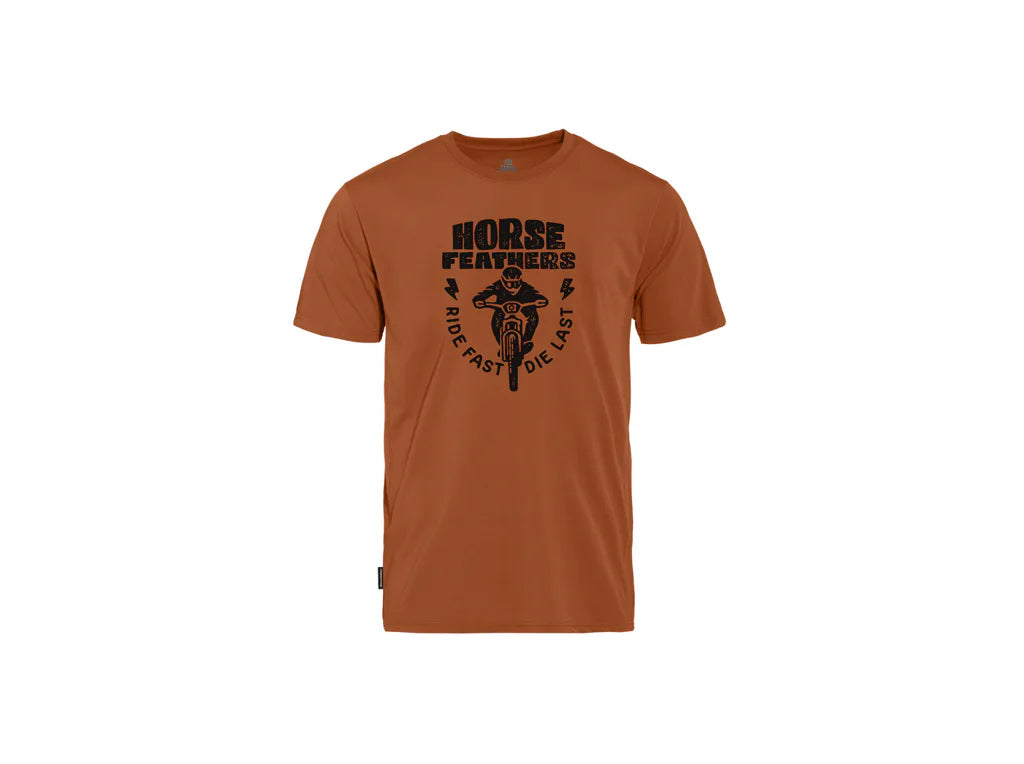 Horsefeathers Full Send Tech Tshirt (rust)