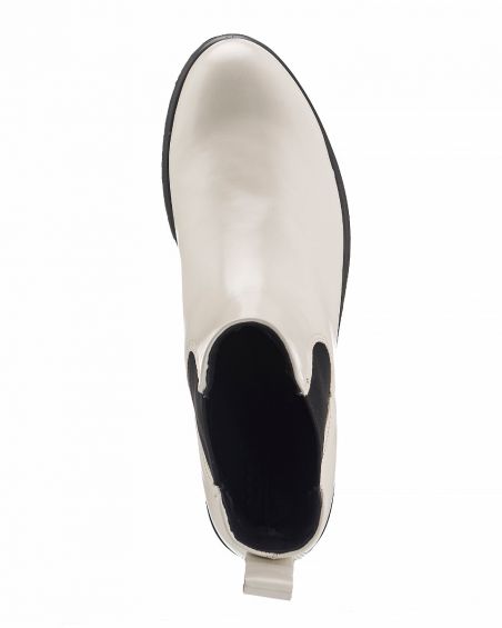 Bottes Ecco Modtray Limestone En Cuir Véritable Naturel