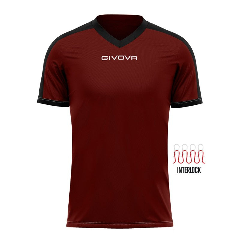 Givova Revolution T-shirt Granate/Negro
