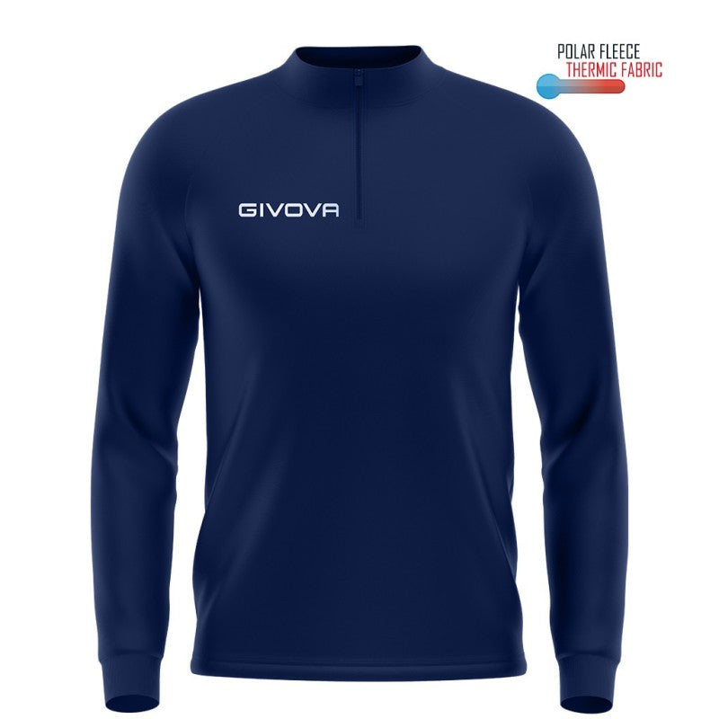 Mikina Givova Tecnica 500 Half Zip Rojo