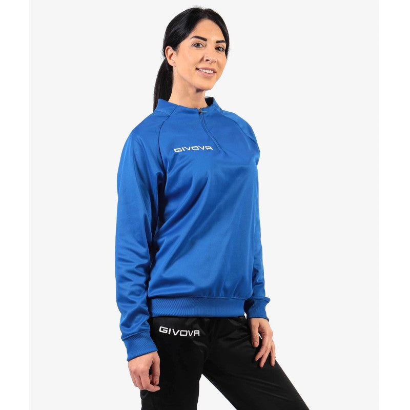 Mikina Givova Tecnica 500 Half Zip Rojo