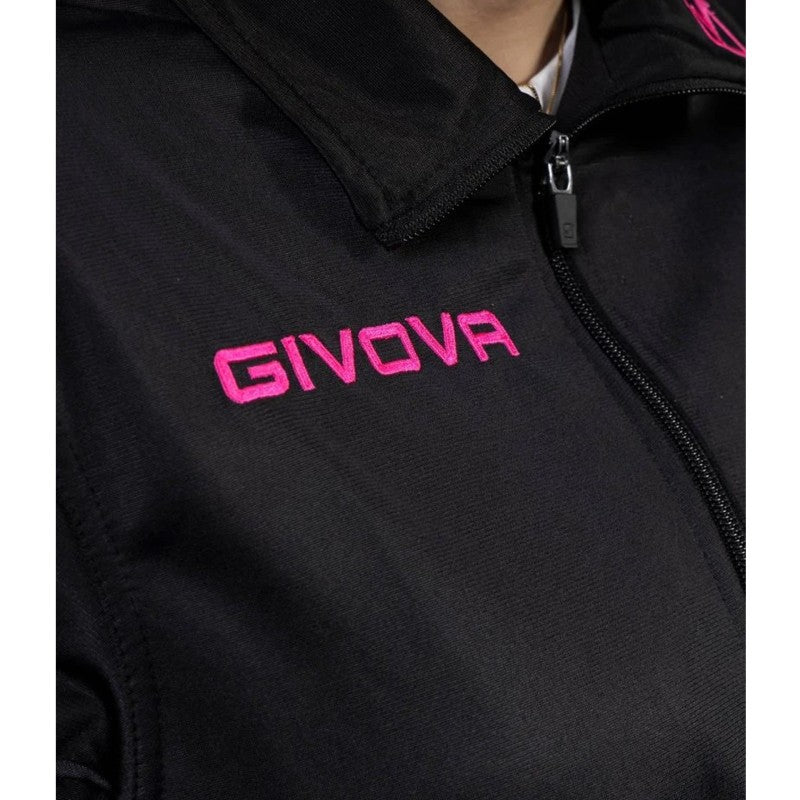 Givova Tuta Revolution Fluor Tracksuit Negro/Naranja Flúor