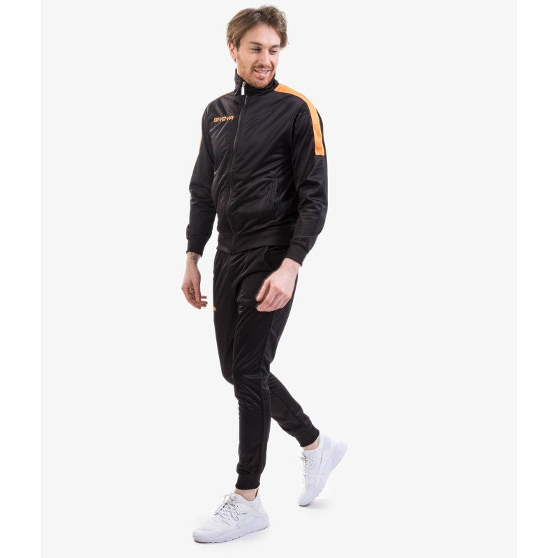 Givova Tuta Revolution Fluor Tracksuit Negro/Fucsia