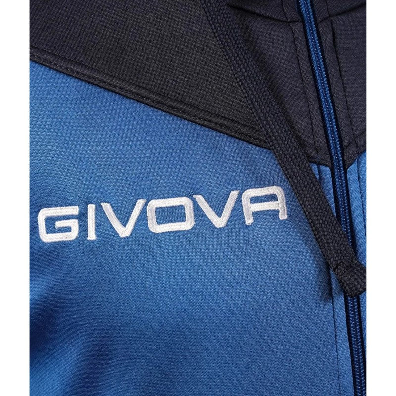 Givova Tuta Roma Hooded Tracksuit Negro/Blanco