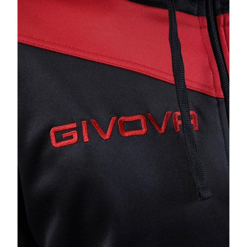Givova Tuta Roma Hooded Tracksuit Rojo/Negro