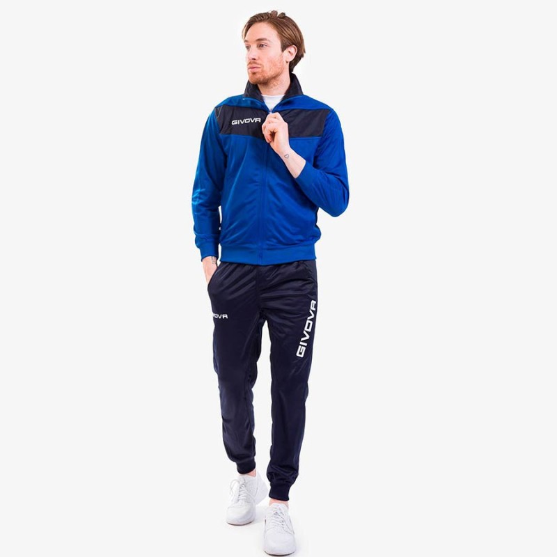 Givova Visa Tracksuit Negro/Turquesa