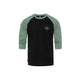 Horsefeathers Global Raglan Tshirt (black/iceberg Green)