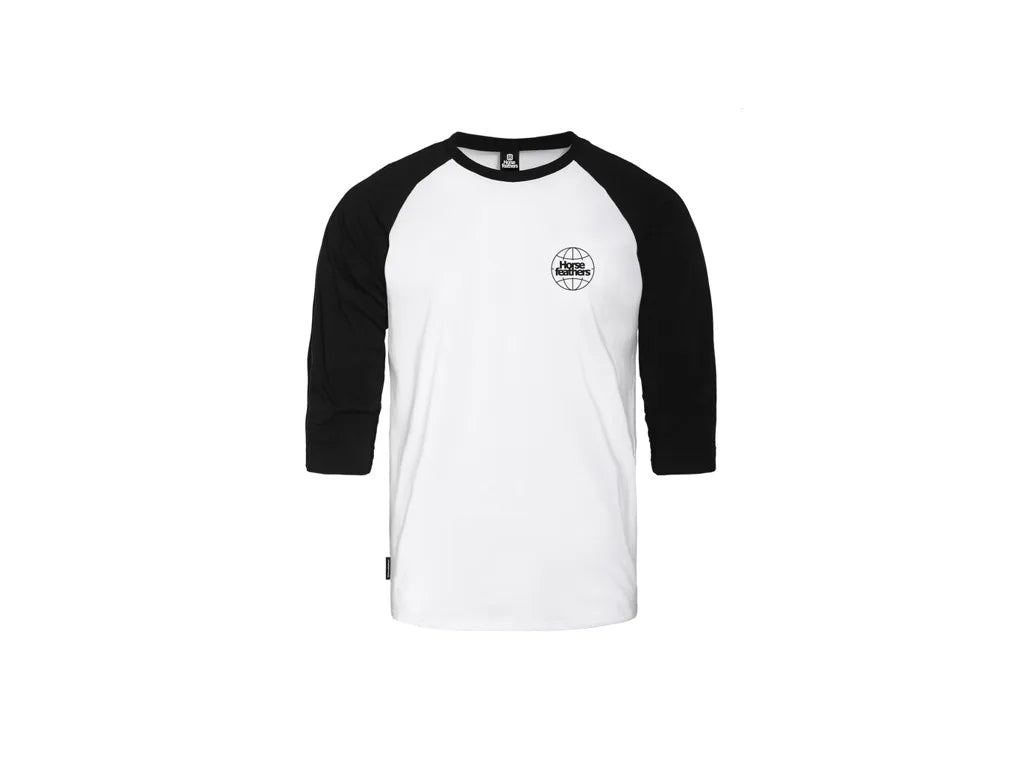 Horsefeathers Global Raglan Tshirt (white/black)