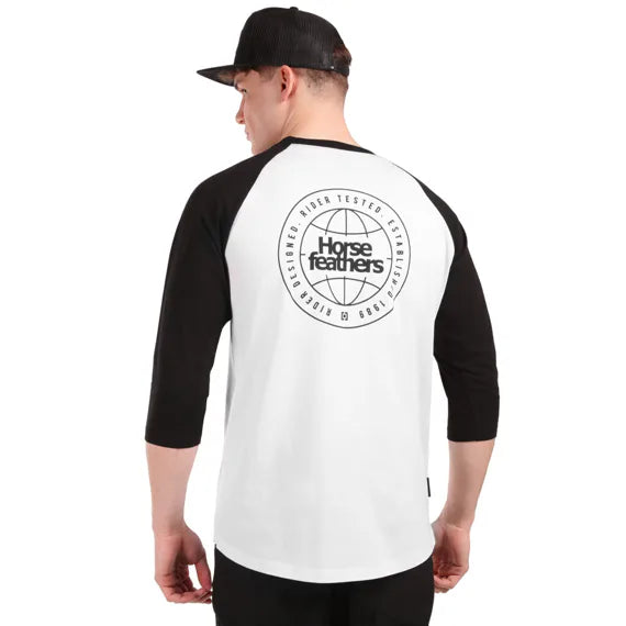 Horsefeathers Global Raglan Tshirt (white/black)