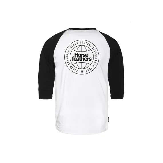 Horsefeathers Global Raglan Tshirt (white/black)