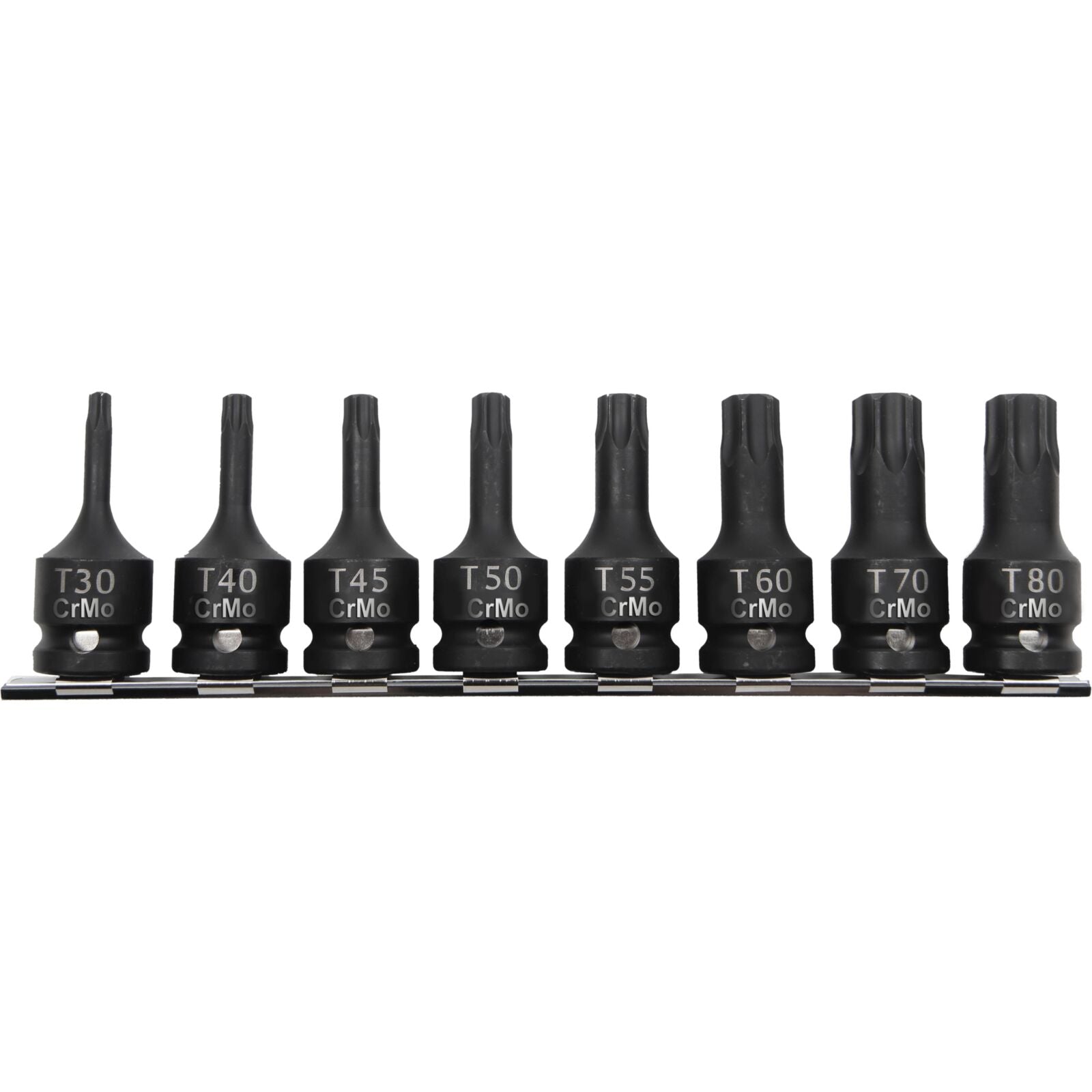 Jeu d'embouts de douilles à chocs 1/2 Torx 8 pièces T30-t8 Proline