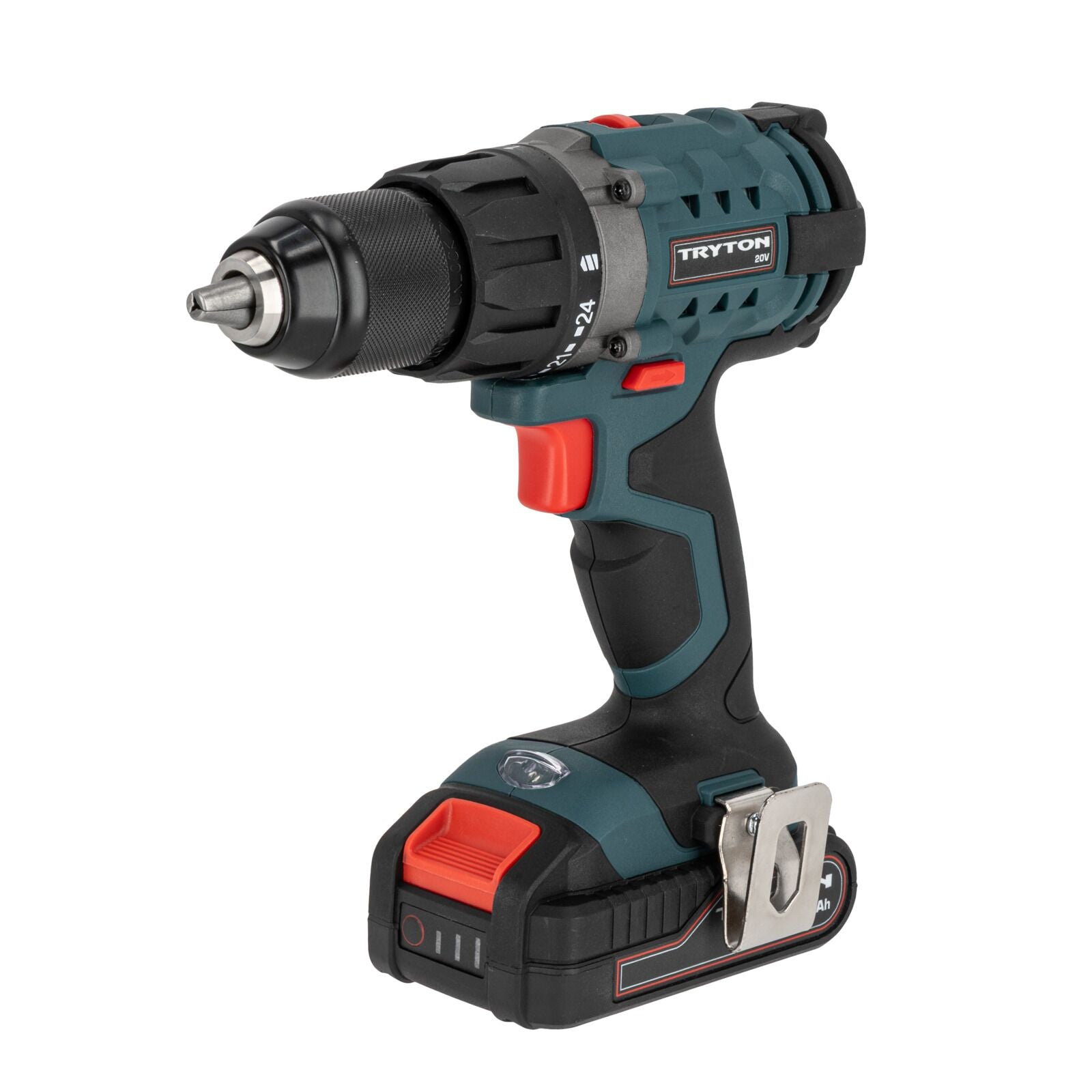 Taladro Atornillador Inalámbrico 20v 2 Marchas 2 Baterías Li-ion 2ah Tryton Tcv20l2