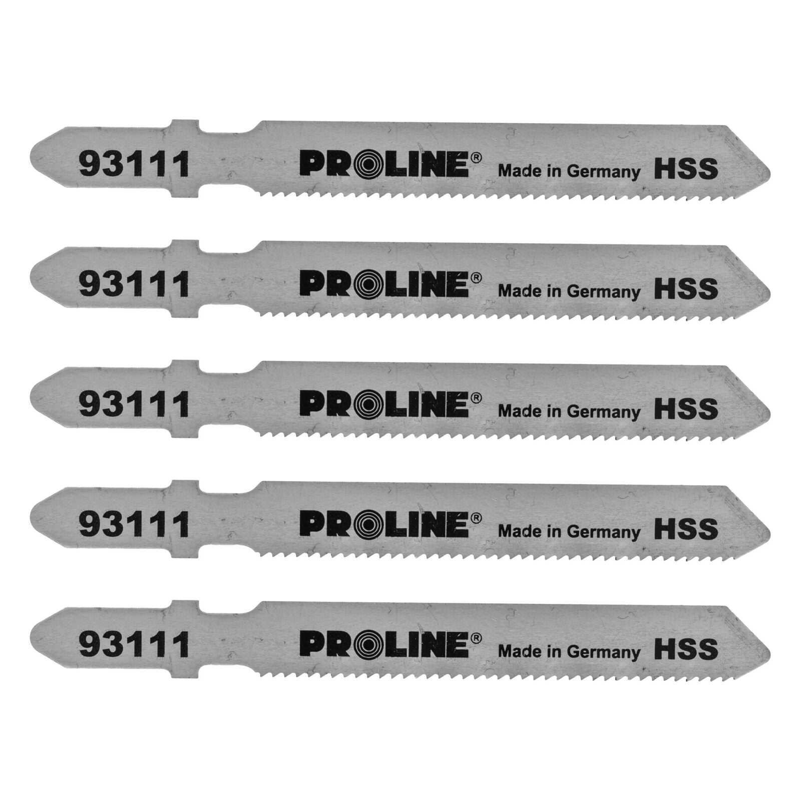 Saw Blades 5 Pack Hss Metal 50 X 75 Mm 21 Tpi 1.2 Mm B Proline