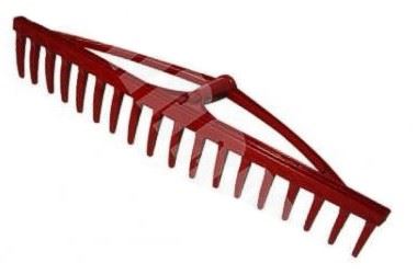 Plastikowe grabie 18 zębów, szerokość robocza 600 mm Bestia