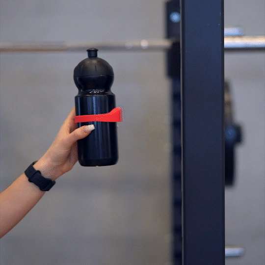 Gymbutler – Magnetic Bottle Holder - Red