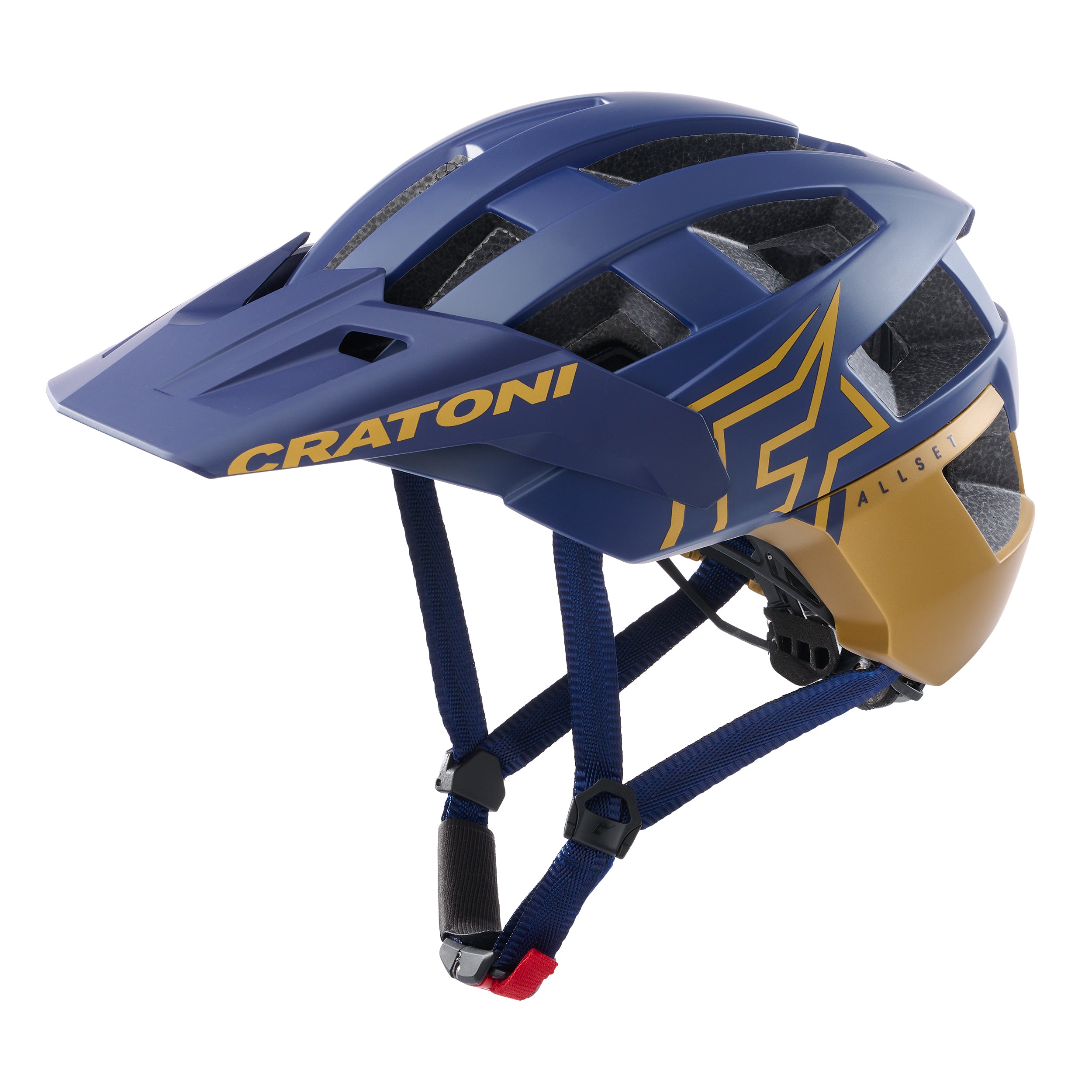 Helmet Cratoni Allset Pro Blue/gold Matt