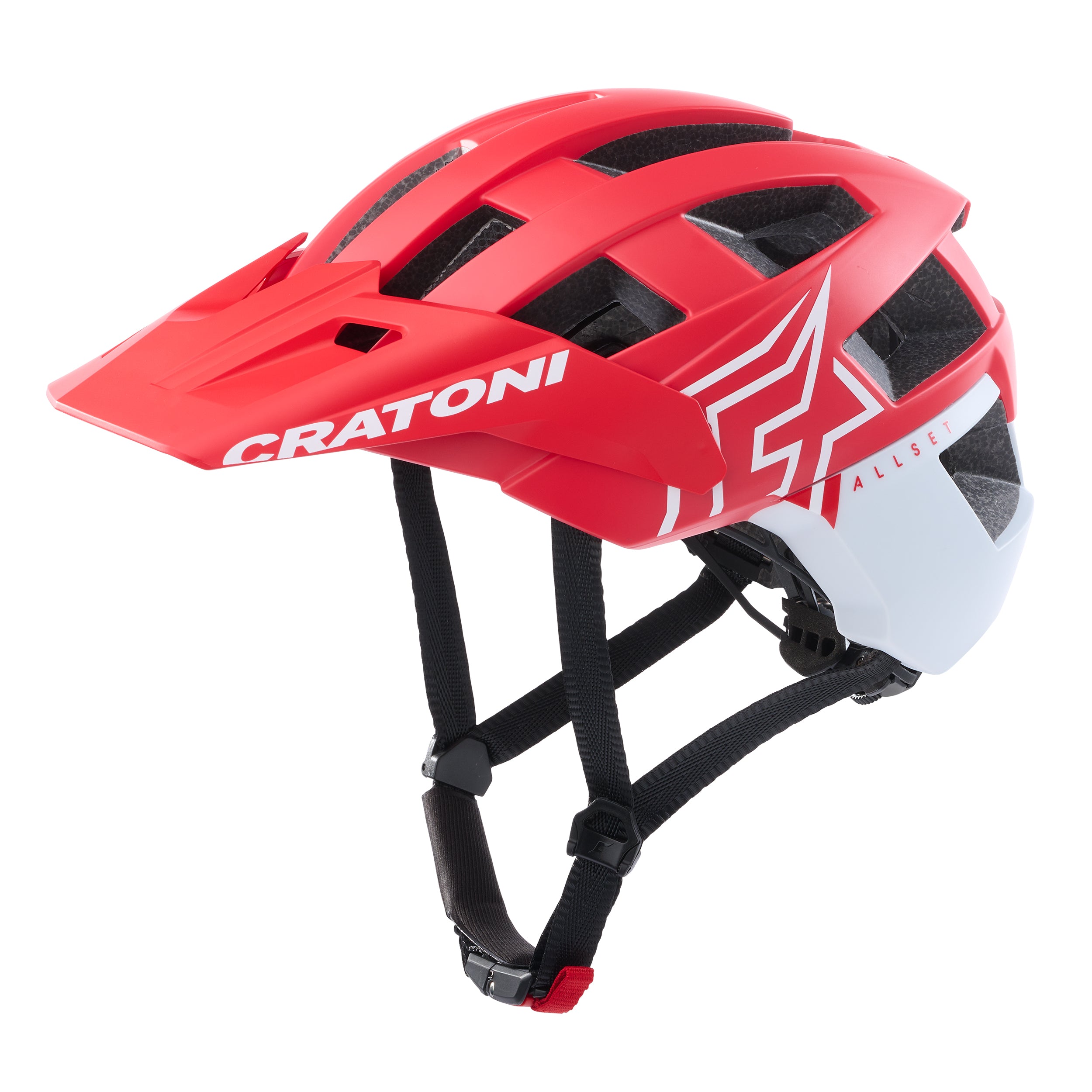 Casca Cratoni Allset Pro Rosu/alb Mat