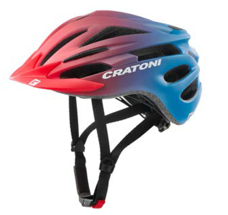 Children's Helmet Cratoni Pacer Jr. Red/blue Matt