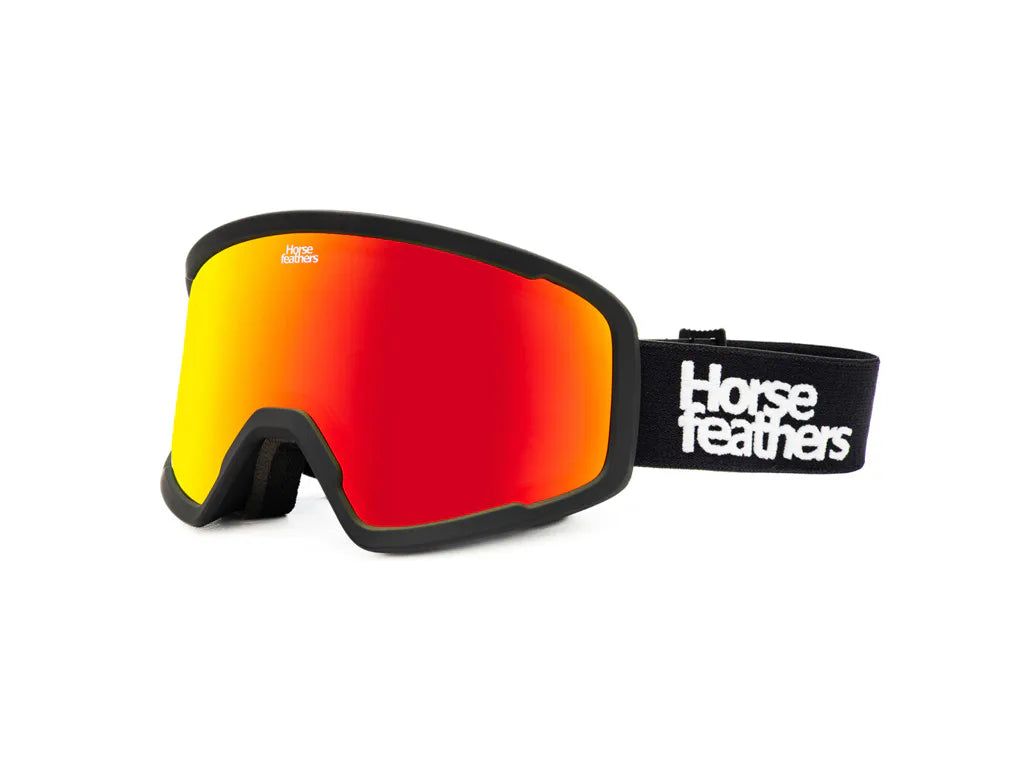 Lunettes Horsefeathers Huck (noir/rouge miroir)