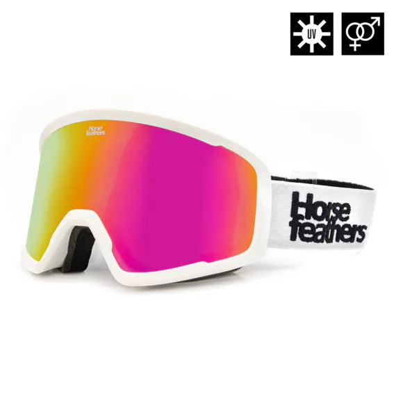 Horsefeathers Huck Goggles (white/mirror Pink)