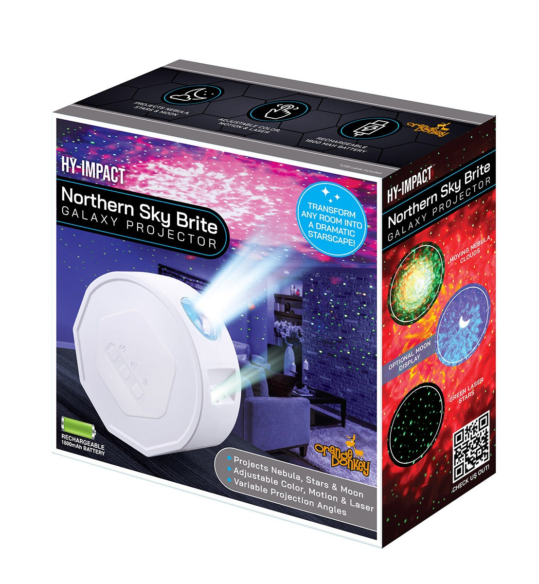 Âne orange - Northern Sky Brite - Projecteur Galaxy