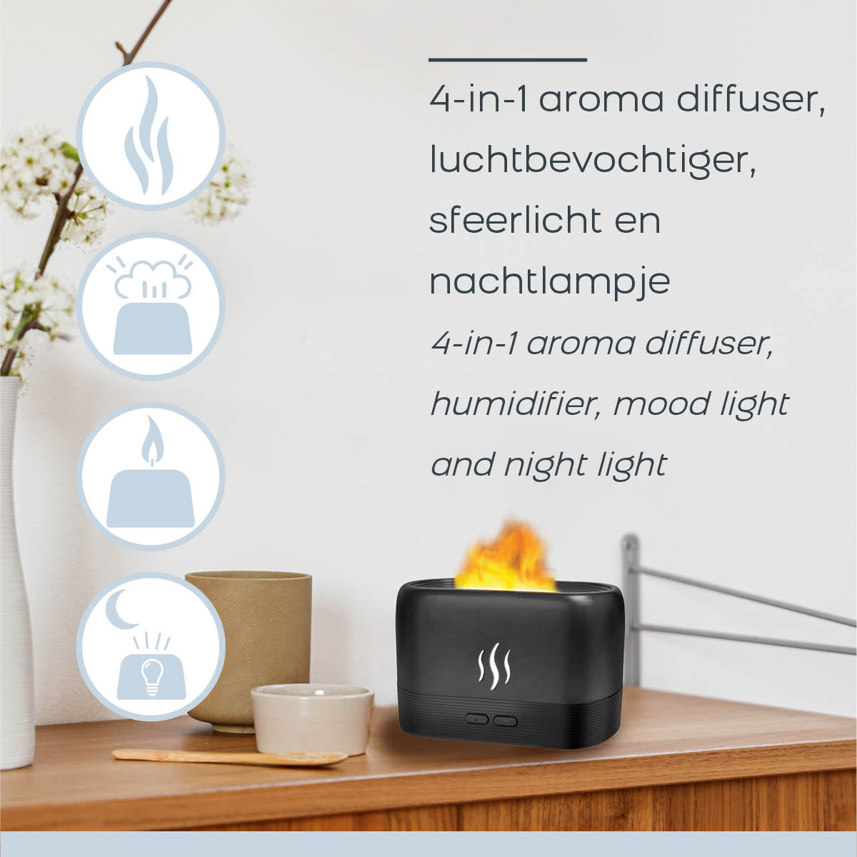 Asino Arancione - Diffusore di aromi Fiamma Umida