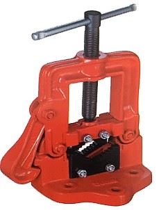 Pipe Holder Cast Iron Construction Steel Jaws Beast