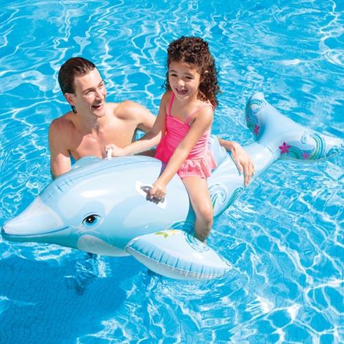 Intex Dolphin Ride-on | Blue | 175x66 Cm