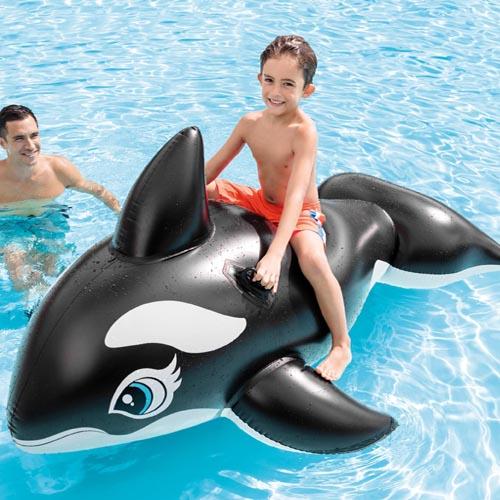 Intex Whale Ride-on | Black | 193x119 Cm